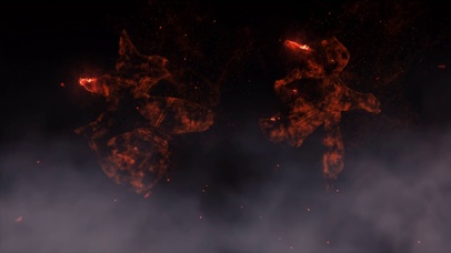 火焰文字燃烧奋斗