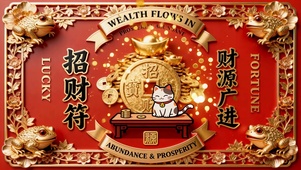 财源广进招财符
