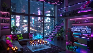 霓虹科技房间