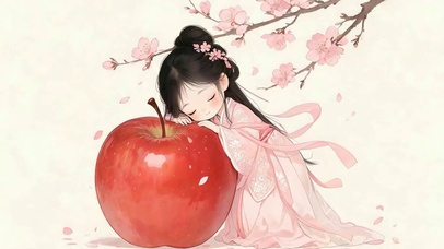 古风美女睡着了
