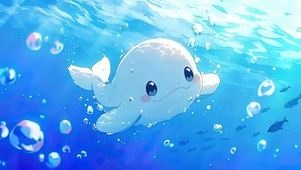 可爱小鲸鱼