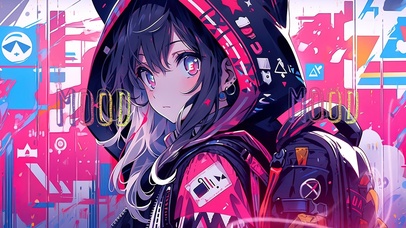 涂鸦少女