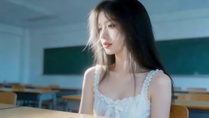 教室里清纯女孩