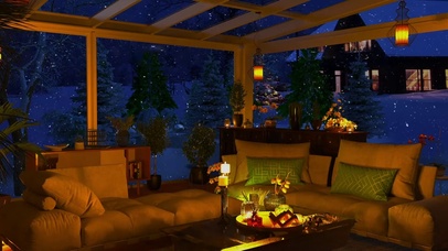 舒适的冬季花园