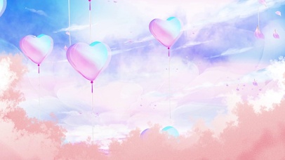 粉色浪漫云彩气球