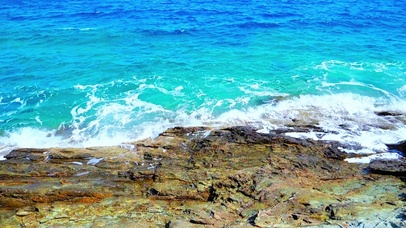 唯美海浪拍岸 4K