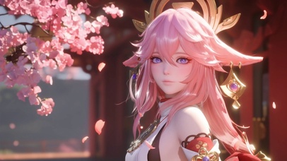 樱花树下的八重神子