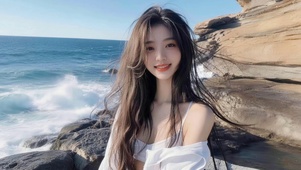 海边的女孩