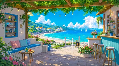 海滨露台咖啡馆