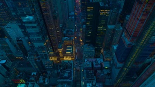4K纽约城市夜景