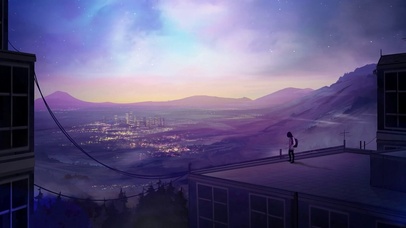 少女的眺望