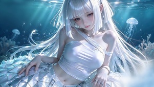 深海甜美水母少女