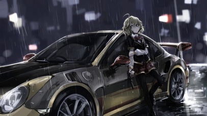 雨中恶魔女孩
