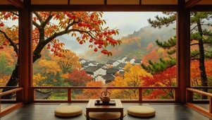 山村秋景