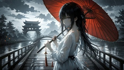 满穗丨雨巷孤影丨