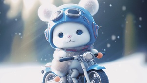 骑摩托的小兔