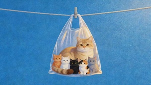 袋子里的猫咪