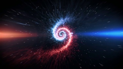 蓝色和红色光火焰