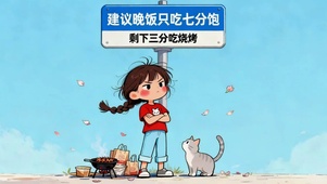 吃饭只吃七分饱