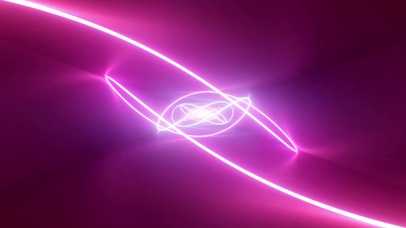 简约霓虹灯舞台背景