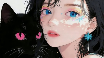 猫咪和女孩
