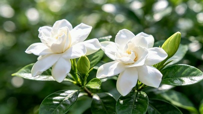 盛开栀子花