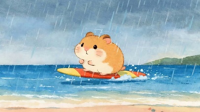 雨天松鼠