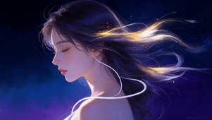 星落发丝少女