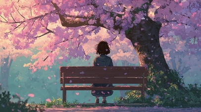 樱花树下