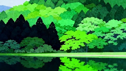 护眼绿景