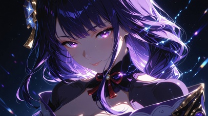 紫发少女
