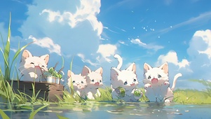 白色小猫