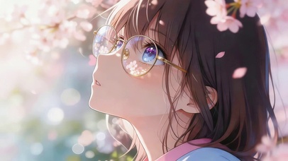 治愈樱花女孩