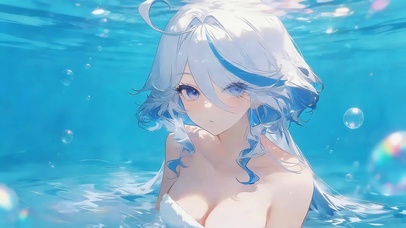 深海白发少女