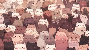 满屏猫猫