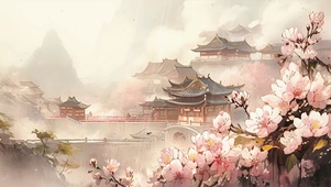 唯美古风场景