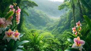 绿色护眼花草树木