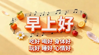 早上好