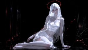 暗黑白发性感女神