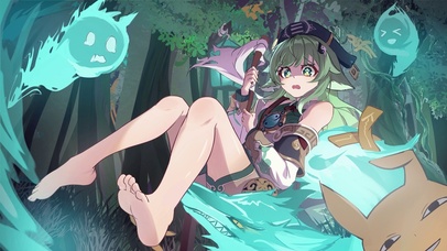 霍霍 裸足-画师：四月听风雨