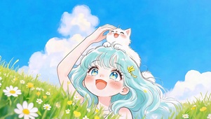 少女与她的猫