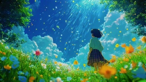 看风景的女孩