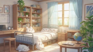 晨光洒满的小窝