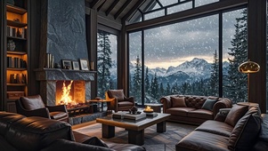 【雪景】郊外的别墅