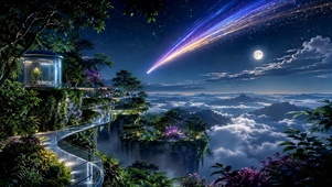 梦幻星空云海