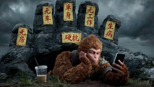 当代打工人黑悟空趣味壁纸