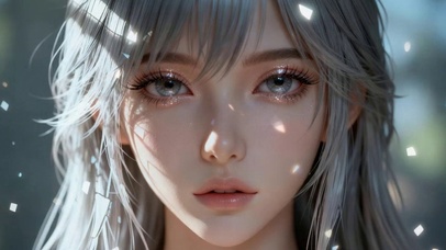 白头发的高冷美人