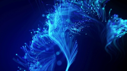 4K抽象粒子光束纤维扩散