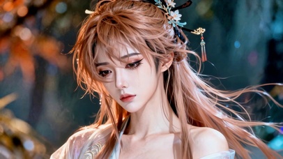 古风清冷落泪美人
