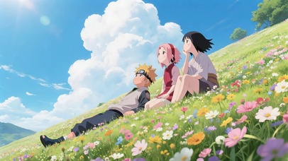 夏日午后火影三人